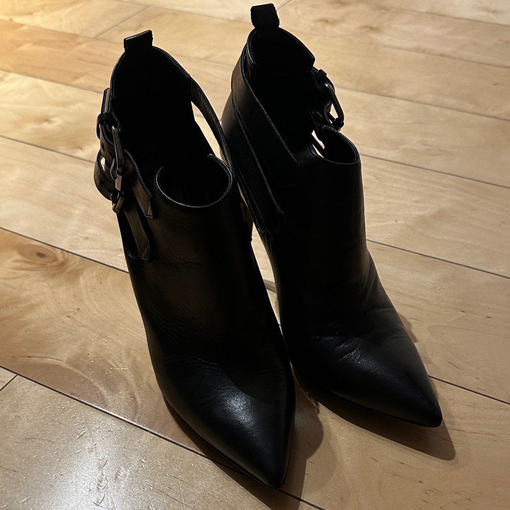 Allsaints black Pointed Toe Ankle Booties